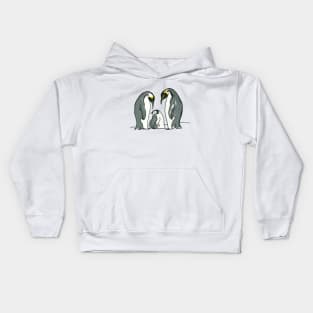 Penguin family Kids Hoodie